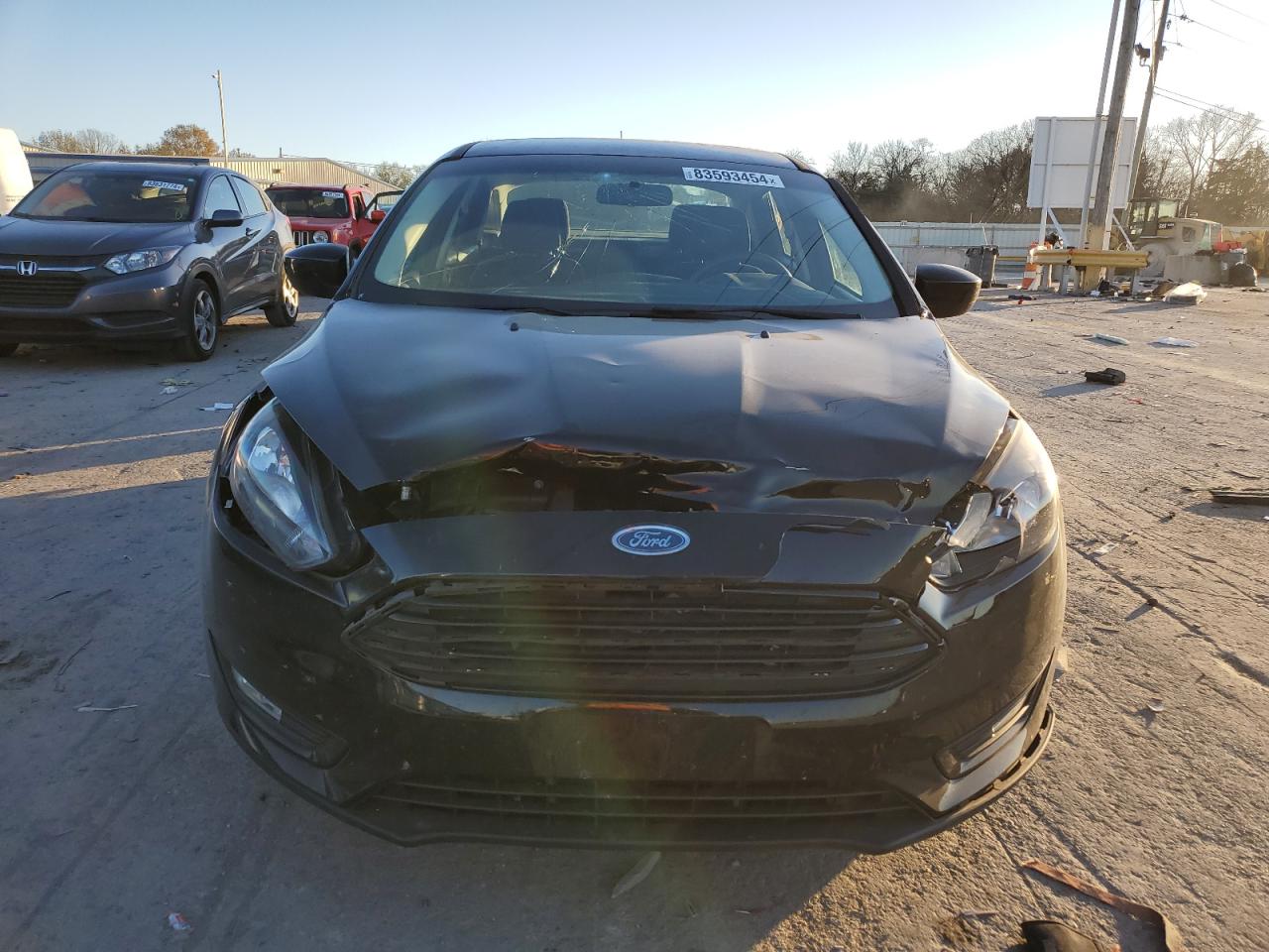 2018 Ford Focus VIN 1FADP3F26JL242840 Copart auction photo, front end damage thumbnail 5