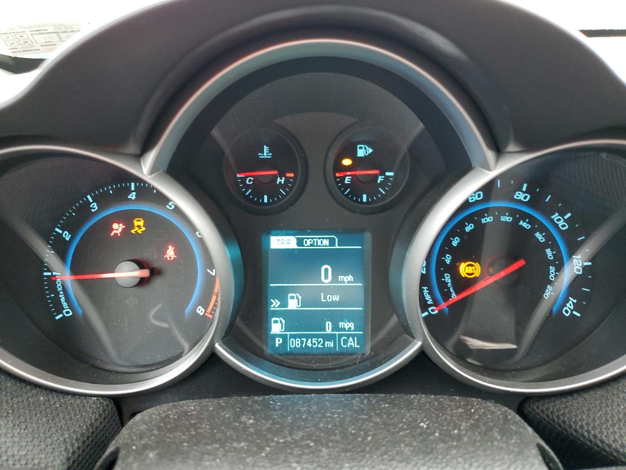 2014 Chevrolet Cruze VIN 1G1PC5SB8E7275365 Copart auction photo, front end / rear end damage thumbnail 9