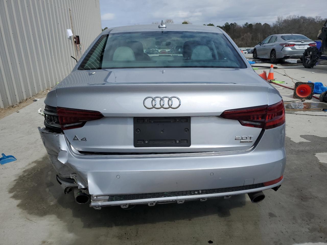 2018 Audi A4 VIN WAULMAF48JA091190 Copart auction photo, rear end damage thumbnail 6
