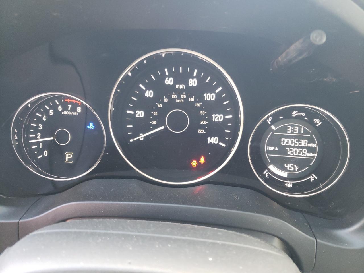 2017 Honda HR-V VIN 3CZRU6H30HM715585 Copart auction photo, front end / rear end damage thumbnail 9