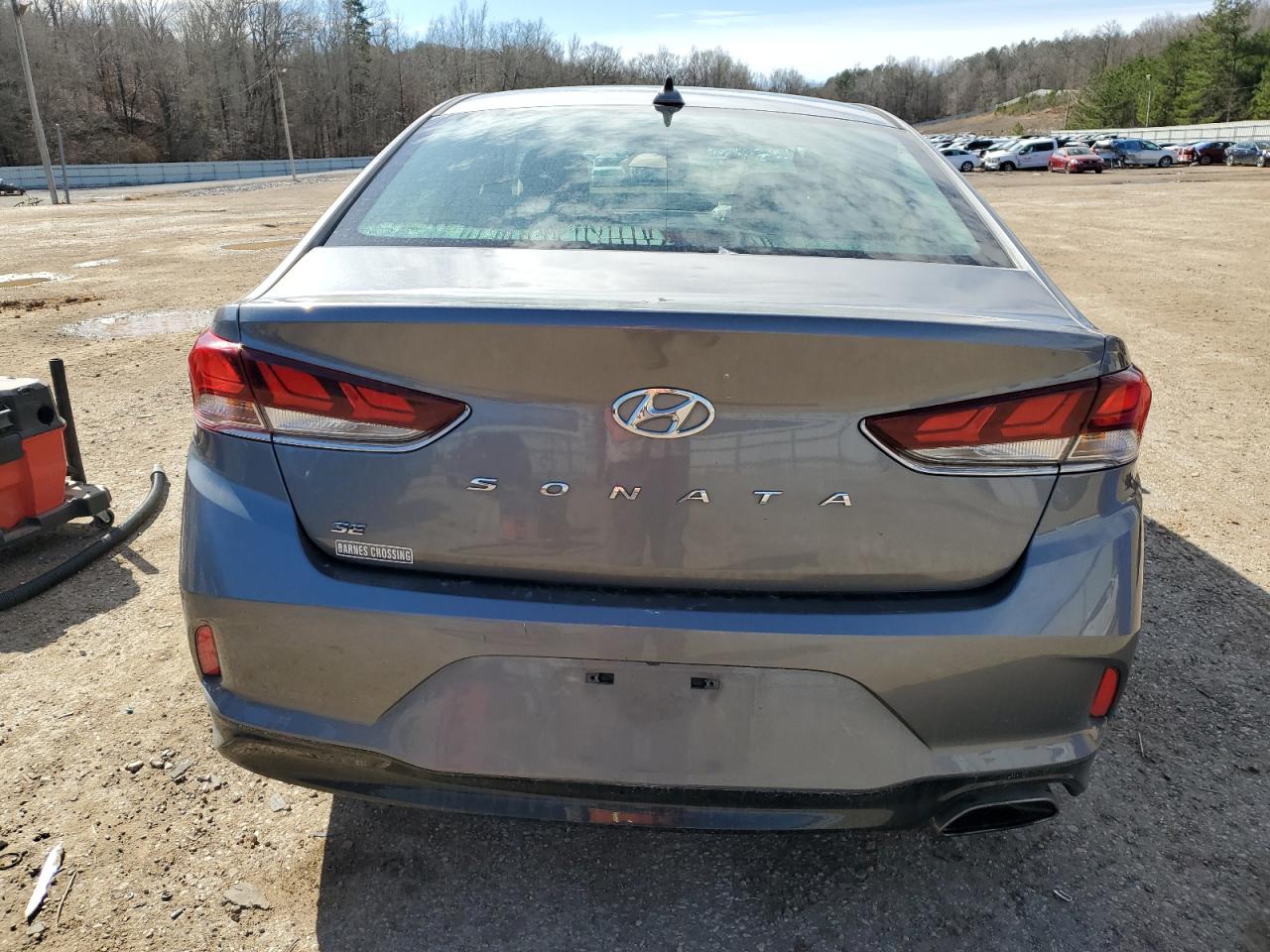 2019 Hyundai Sonata VIN 5NPE24AF7KH813075 Copart auction photo, front end / side damage thumbnail 6