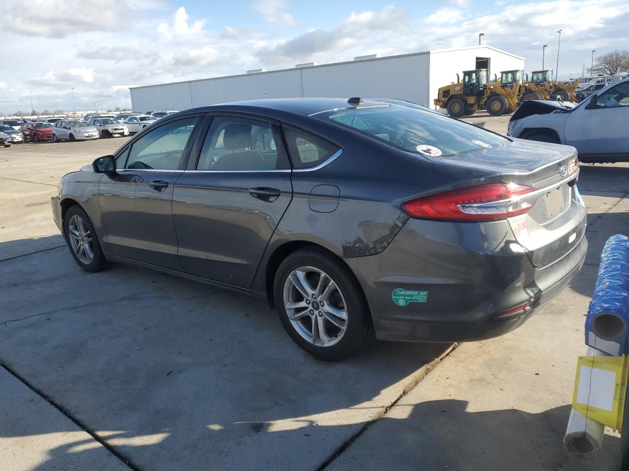 2018 Ford Fusion VIN 3FA6P0HD8JR264801 Copart auction photo, front end damage thumbnail 2