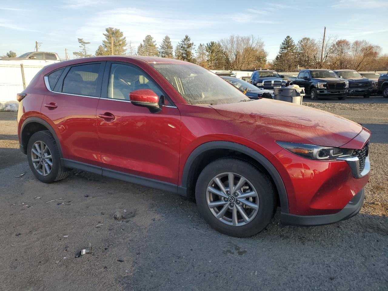 2022 Mazda CX-5 VIN JM3KFBCM6N0562582 Copart auction photo, side / rear end damage thumbnail 4