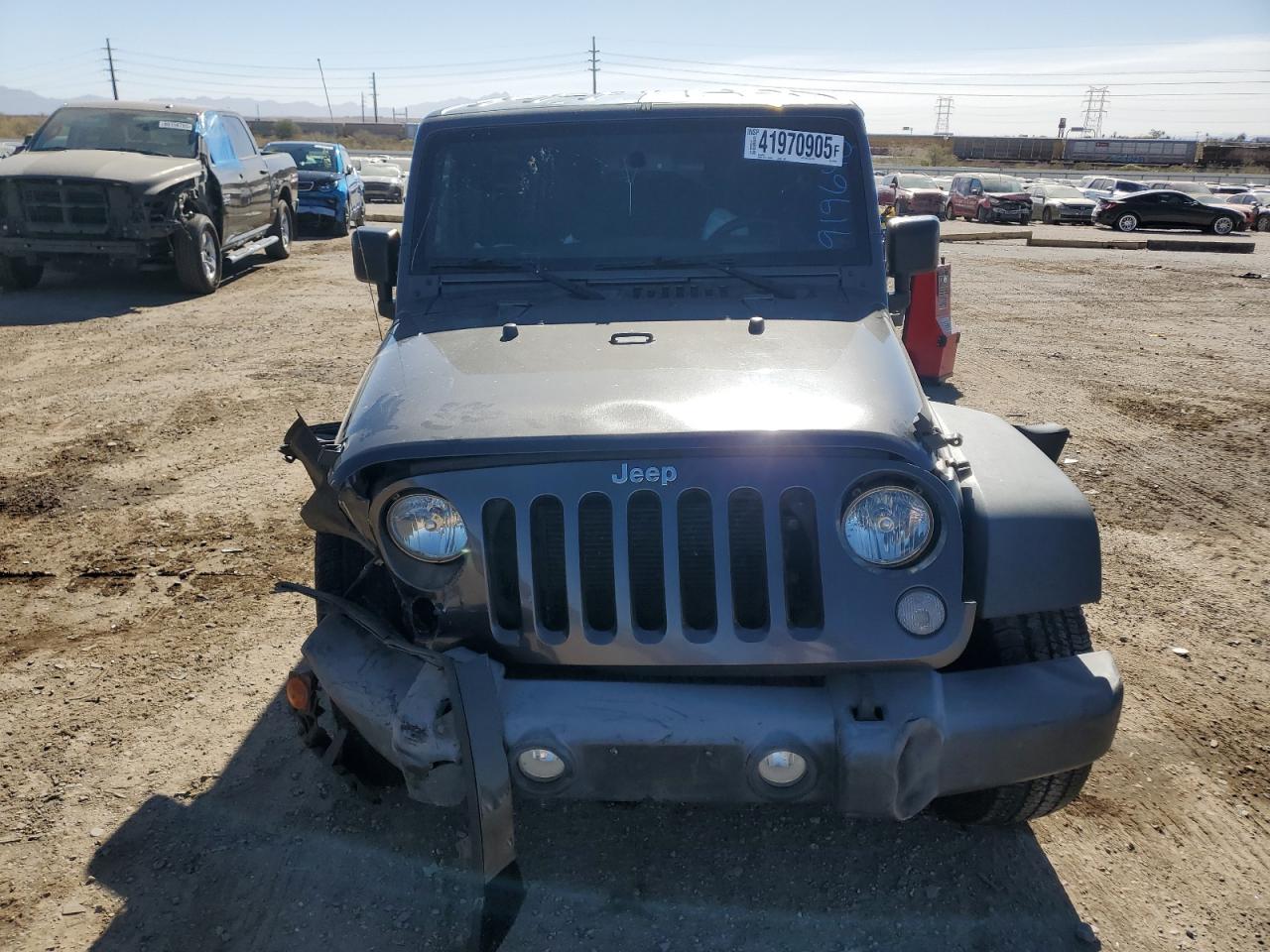 2018 Jeep Wrangler VIN 1C4HJWDG2JL919640 Copart auction photo, front end / frame damage damage thumbnail 5