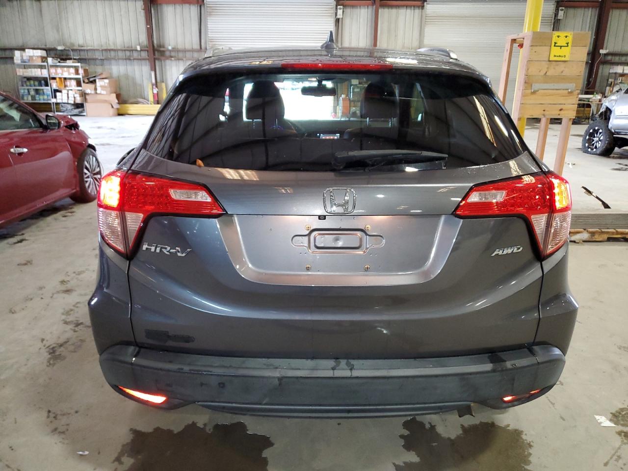 2016 Honda HR-V VIN 3CZRU6H74GM700637 Copart auction photo, front end / side damage thumbnail 6
