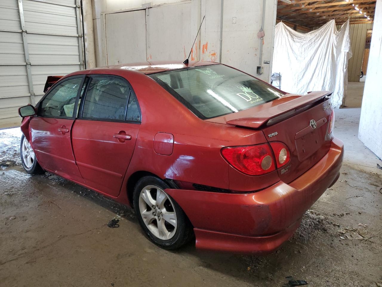 2005 Toyota Corolla VIN 2T1BY32E05C320377 Copart auction photo, front end / rear end damage thumbnail 2