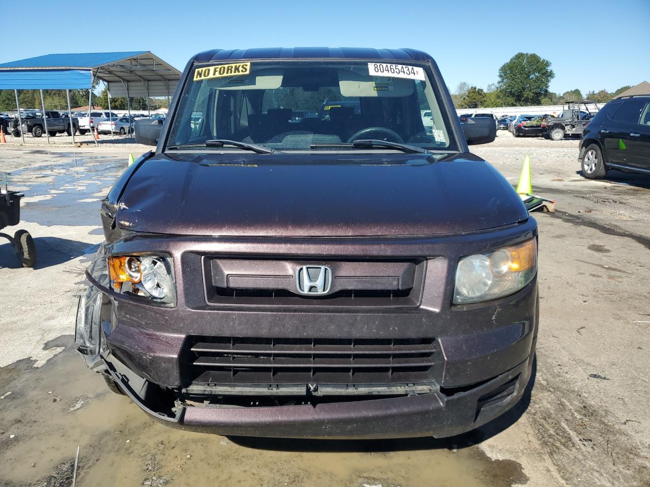 2007 Honda Element VIN 5J6YH18987L005793 Copart auction photo, front end / side damage thumbnail 5