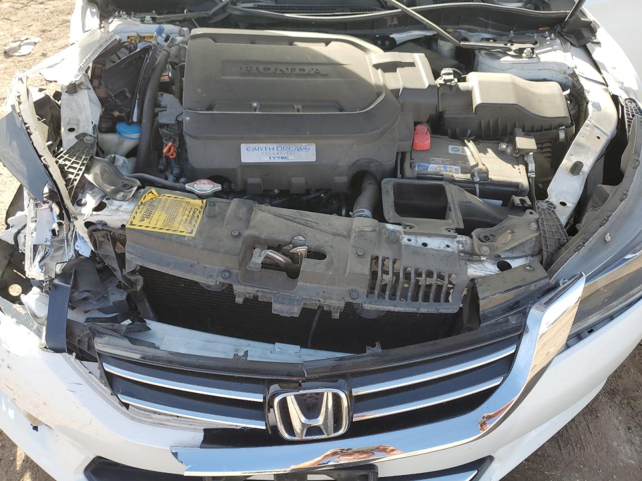2014 Honda Accord VIN 1HGCR3F85EA020362 Copart auction photo, front end / side damage thumbnail 11