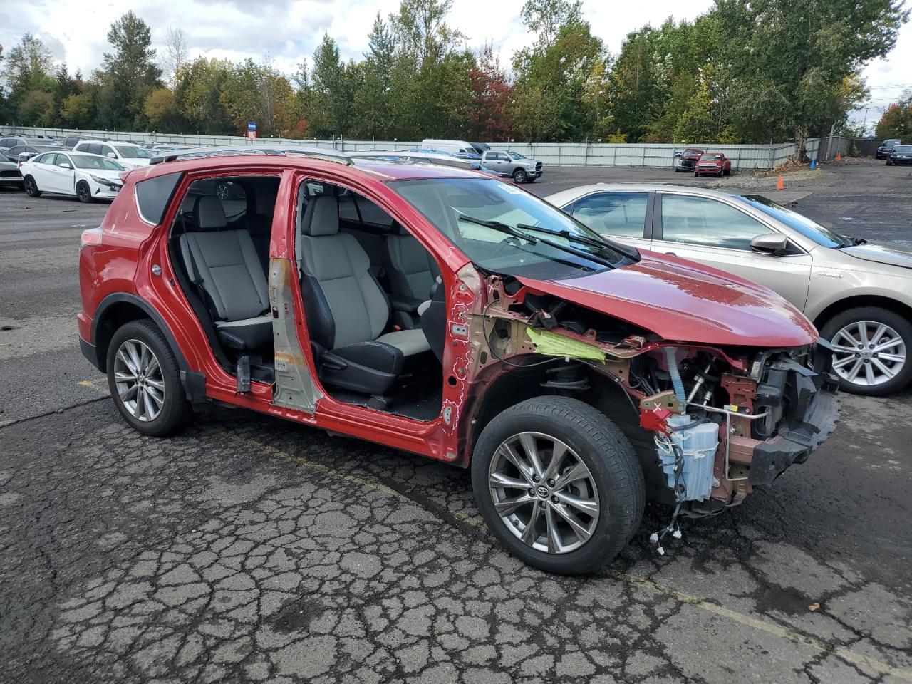 2017 Toyota RAV 4 VIN 2T3DFREV9HW650252 Copart auction photo, side / front end damage thumbnail 4