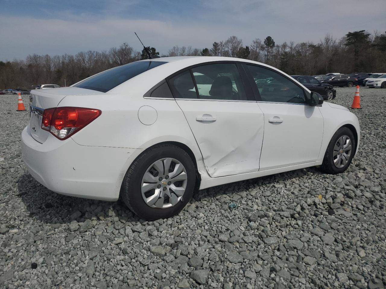 2012 Chevrolet Cruze VIN 1G1PC5SHXC7373489 Copart auction photo, side / rear end damage thumbnail 3