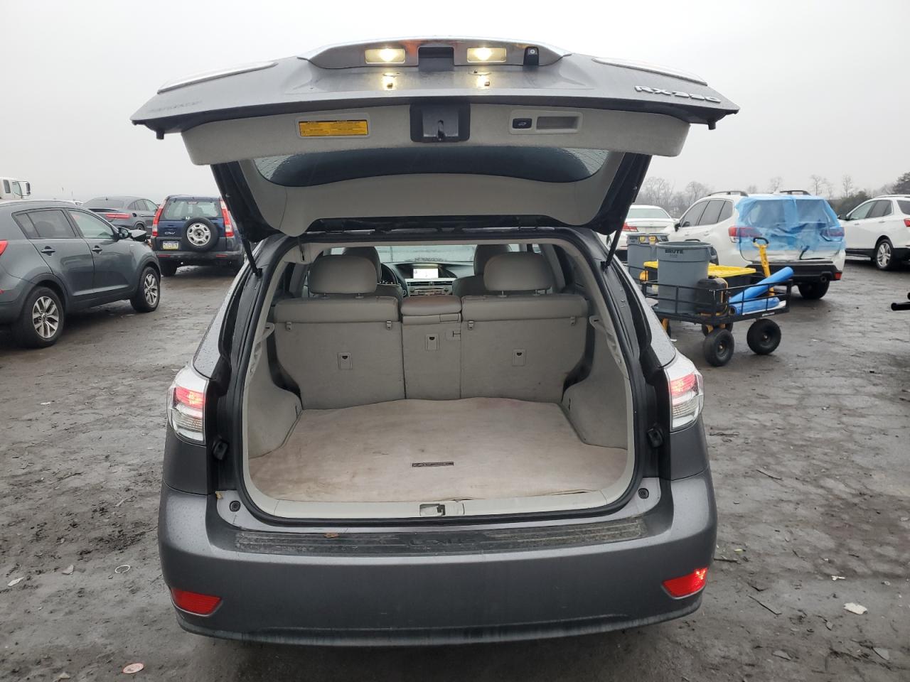 2012 Lexus RX VIN 2T2ZK1BA1CC073302 Copart auction photo, side / front end damage thumbnail 6