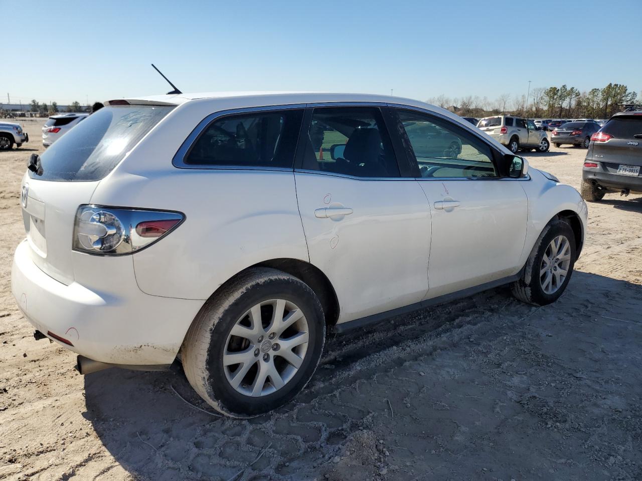 2007 Mazda CX-7 VIN JM3ER293670141077 Copart auction photo, side damage thumbnail 3