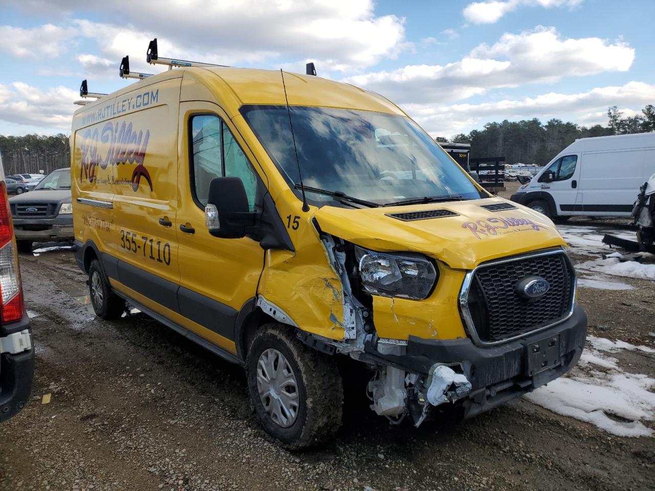 2023 Ford Transit VIN 1FTBR1C85PKA01441 Copart auction photo, front end damage thumbnail 4