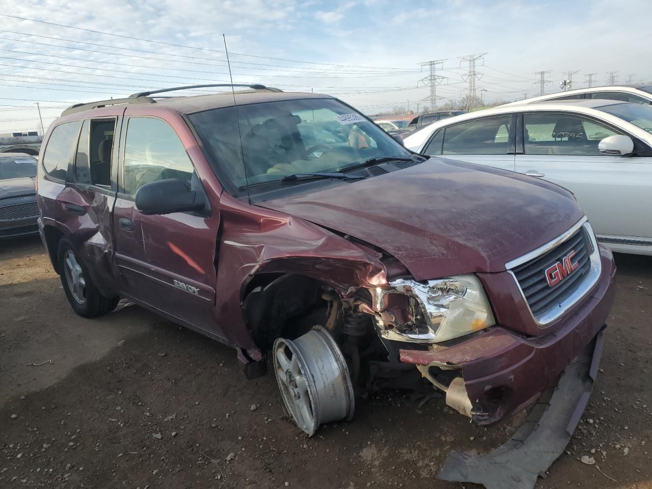 2004 GMC Envoy VIN 1GKDT13S342304711 Copart auction photo, front end / side damage thumbnail 4