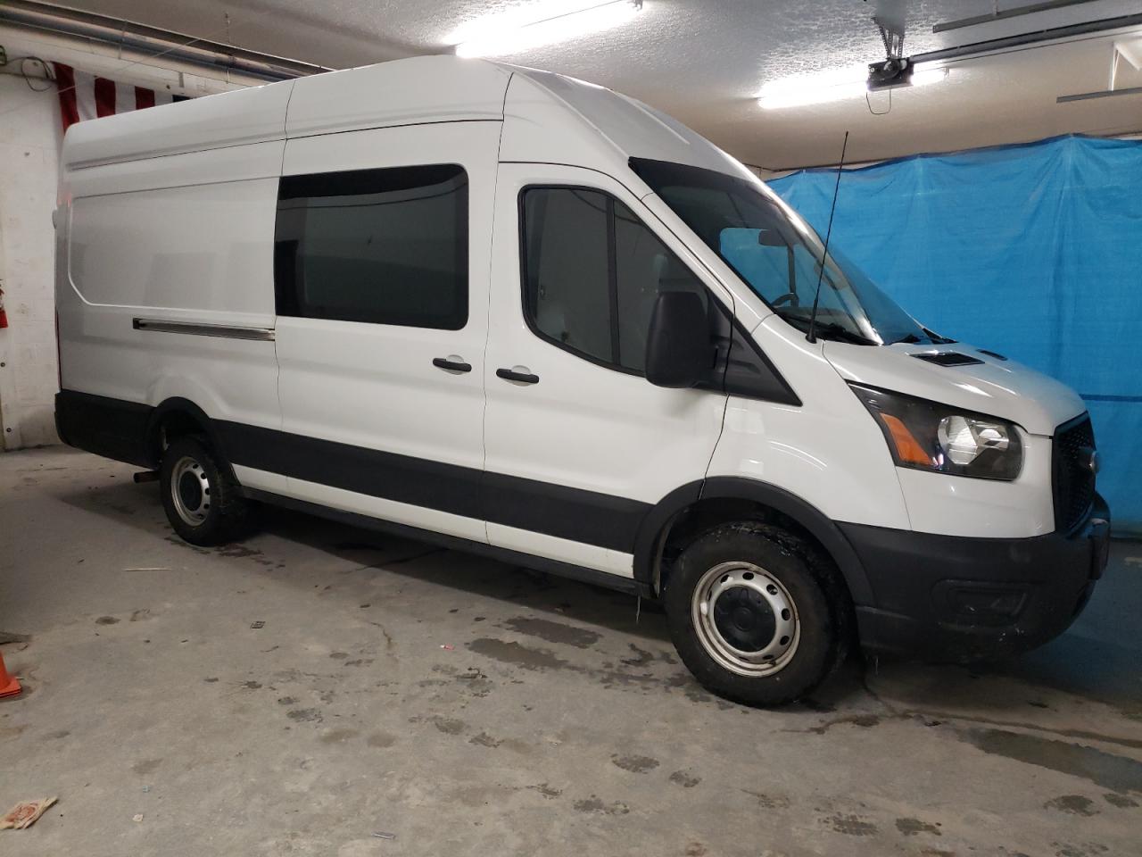 2023 Ford Transit VIN 1FTBR3X84PKA83703 Copart auction photo, top/roof / side damage thumbnail 4