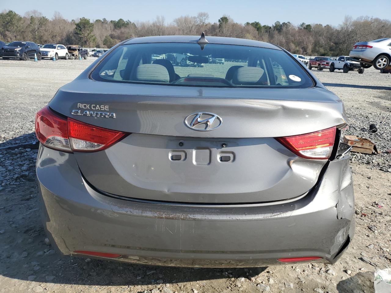 2013 Hyundai Elantra VIN 5NPDH4AE2DH160336 Copart auction photo, front end / rear end damage thumbnail 6