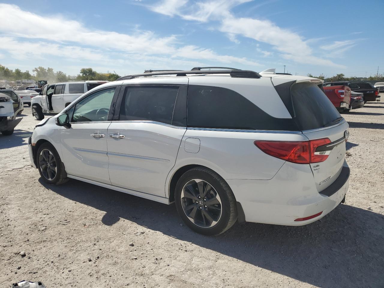 2022 Honda Odyssey VIN 5FNRL6H93NB065499 Copart auction photo, front end / undercarriage damage thumbnail 2