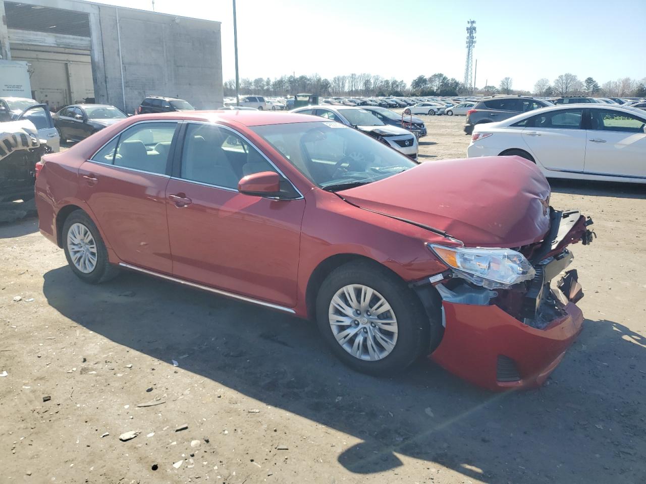 2012 Toyota Camry VIN 4T1BF1FK4CU517218 Copart auction photo, front end / minor dent/scratches damage thumbnail 4