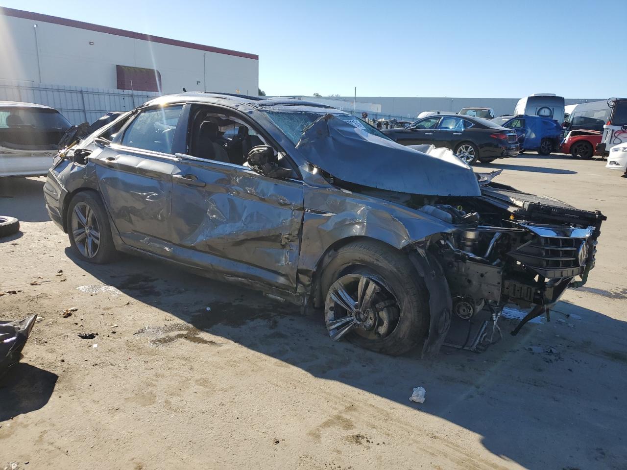 2019 Volkswagen Jetta VIN 3VWC57BU0KM092411 Copart auction photo, all over damage thumbnail 4