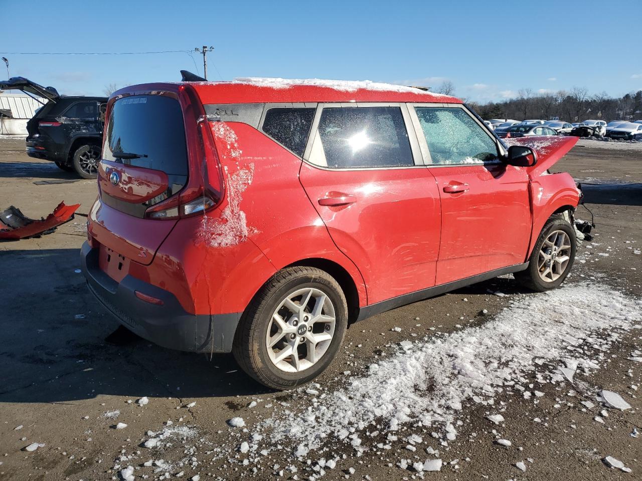 2020 KIA Soul VIN KNDJ23AU4L7003478 Copart auction photo, front end damage thumbnail 3