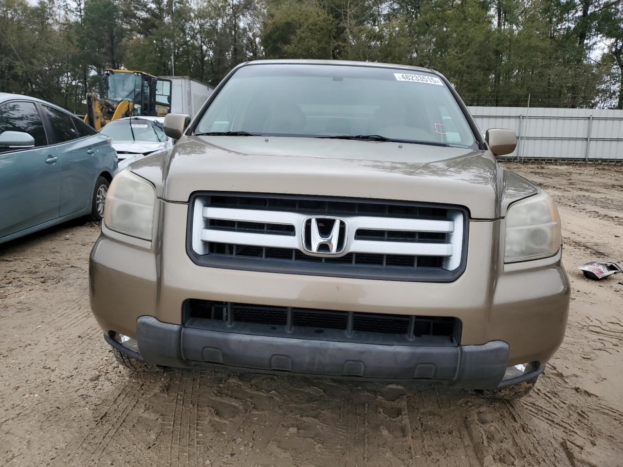 2008 Honda Pilot VIN 5FNYF28518B017416 Copart auction photo, rear end damage thumbnail 5