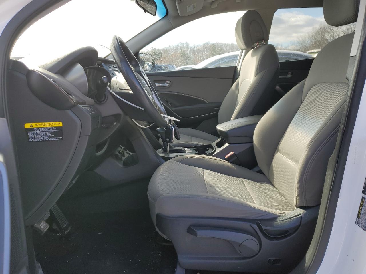 2017 Hyundai Santa Fe VIN 5XYZTDLB8HG437866 Copart auction photo, front end damage thumbnail 7