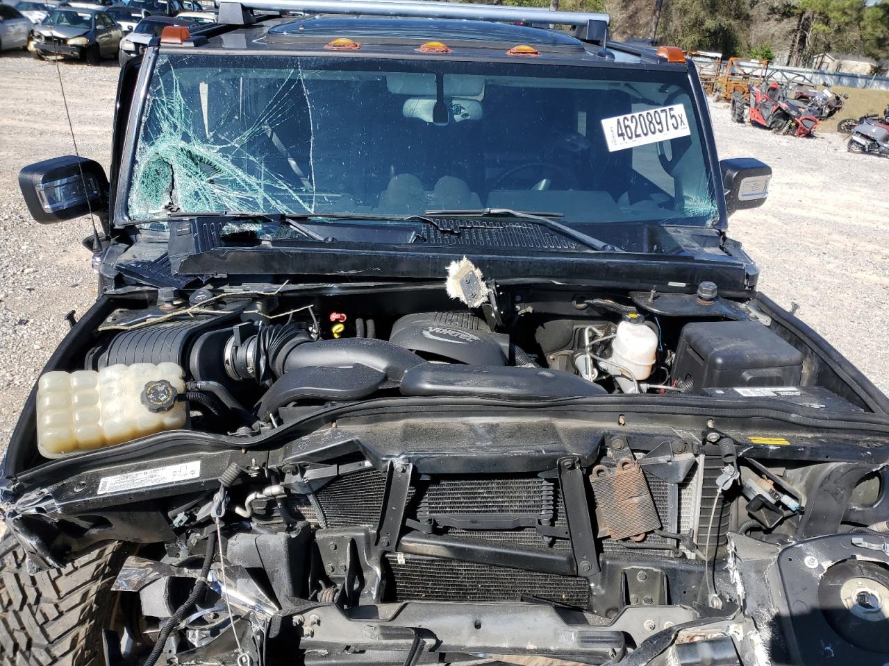 2006 Hummer H2 VIN 5GRGN23U06H104393 Copart auction photo, front end / side damage thumbnail 13