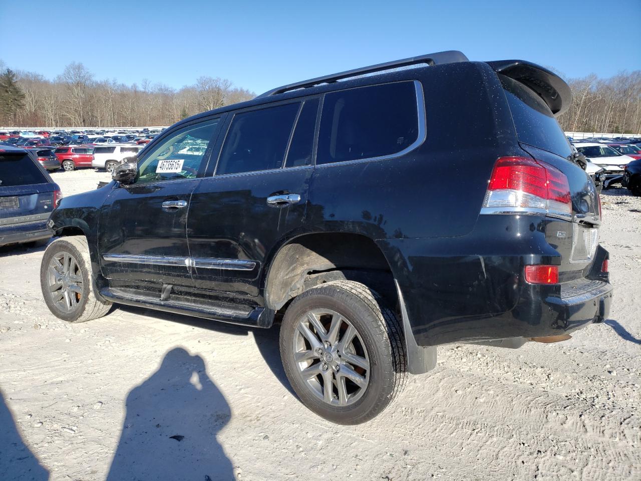 2015 Lexus LX VIN JTJHY7AX7F4167728 Copart auction photo, front end / side damage thumbnail 2