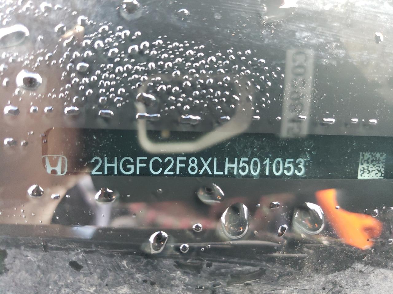 2020 Honda Civic VIN 2HGFC2F8XLH501053 Copart auction photo, side / front end damage thumbnail 12