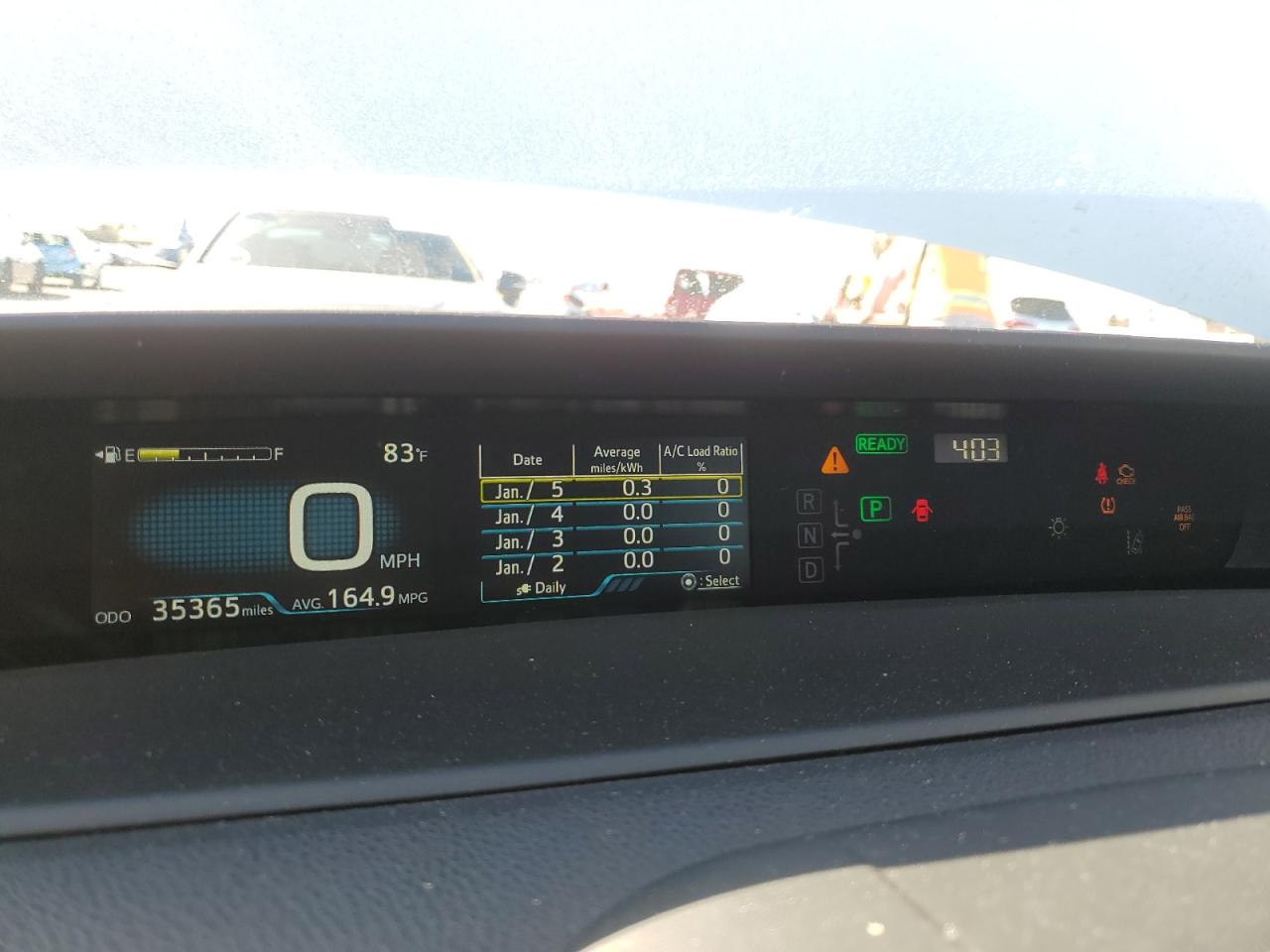 2020 Toyota Prius VIN JTDKARFP2L3148278 Copart auction photo, front end / minor dent/scratches damage thumbnail 9