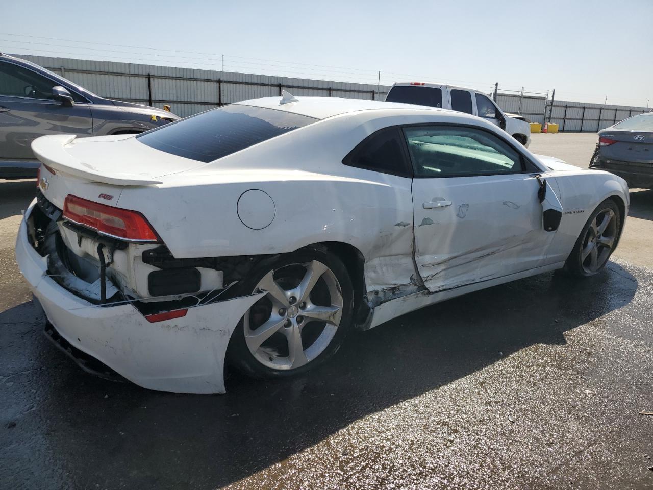 2015 Chevrolet Camaro VIN 2G1FD1E31F9246537 Copart auction photo, rear end / side damage thumbnail 3
