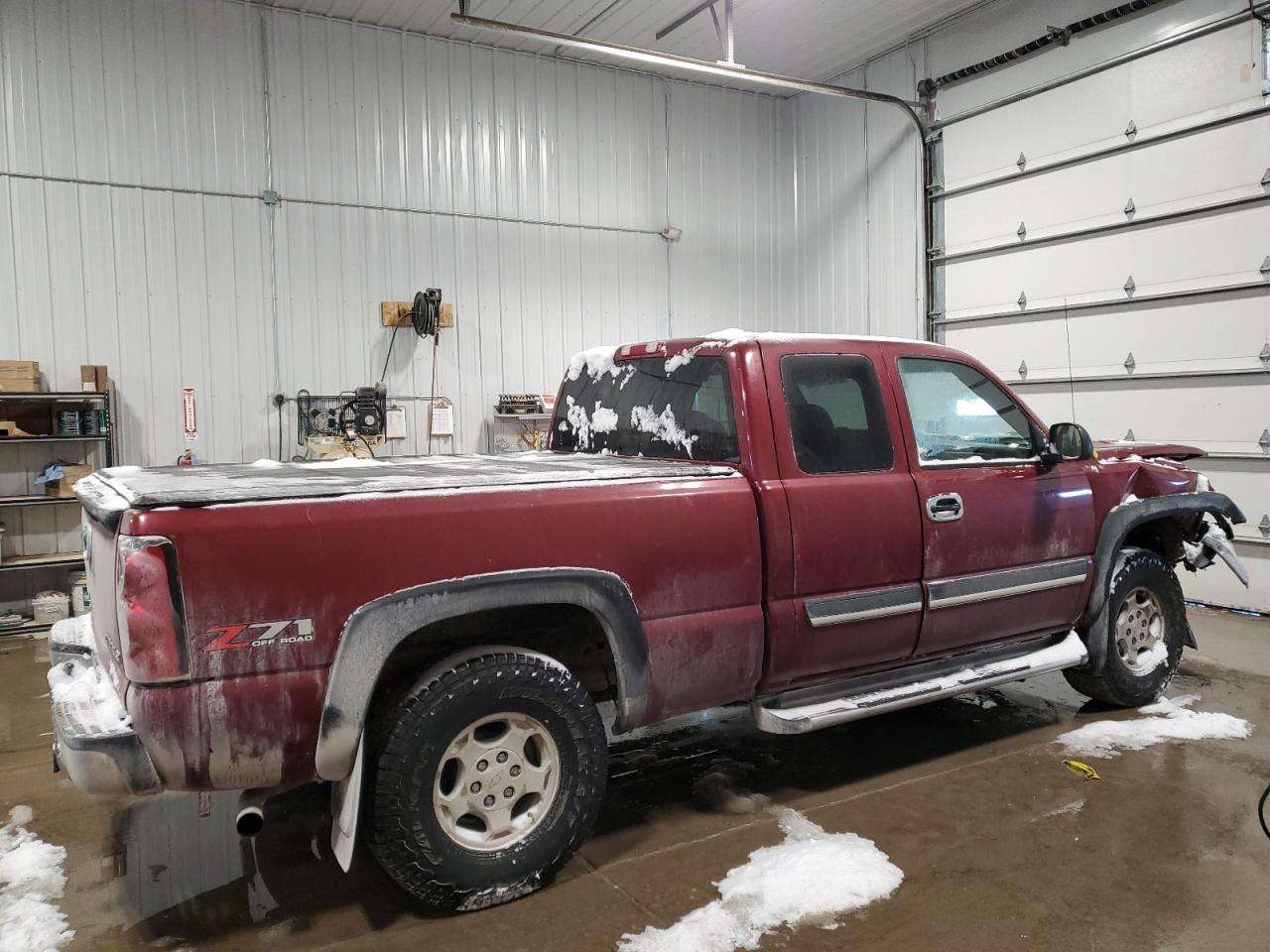 2004 Chevrolet Silverado VIN 1GCEK19TX4E296043 Copart auction photo, front end / mechanical damage thumbnail 3