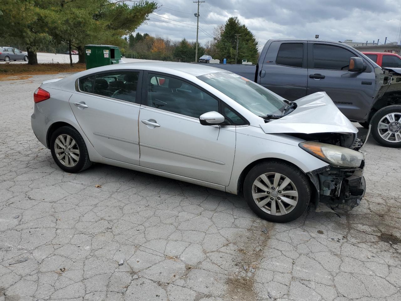 2014 KIA Forte VIN KNAFX4A86E5164815 Copart auction photo, front end / rear end damage thumbnail 4