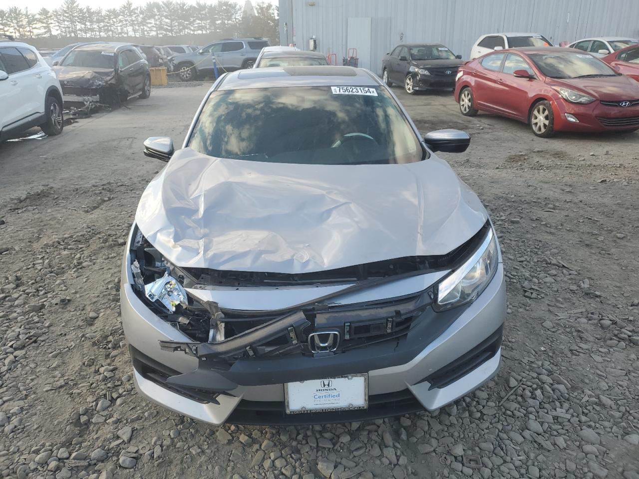 2016 Honda Civic VIN 19XFC2F79GE244278 Copart auction photo, front end / minor dent/scratches damage thumbnail 5
