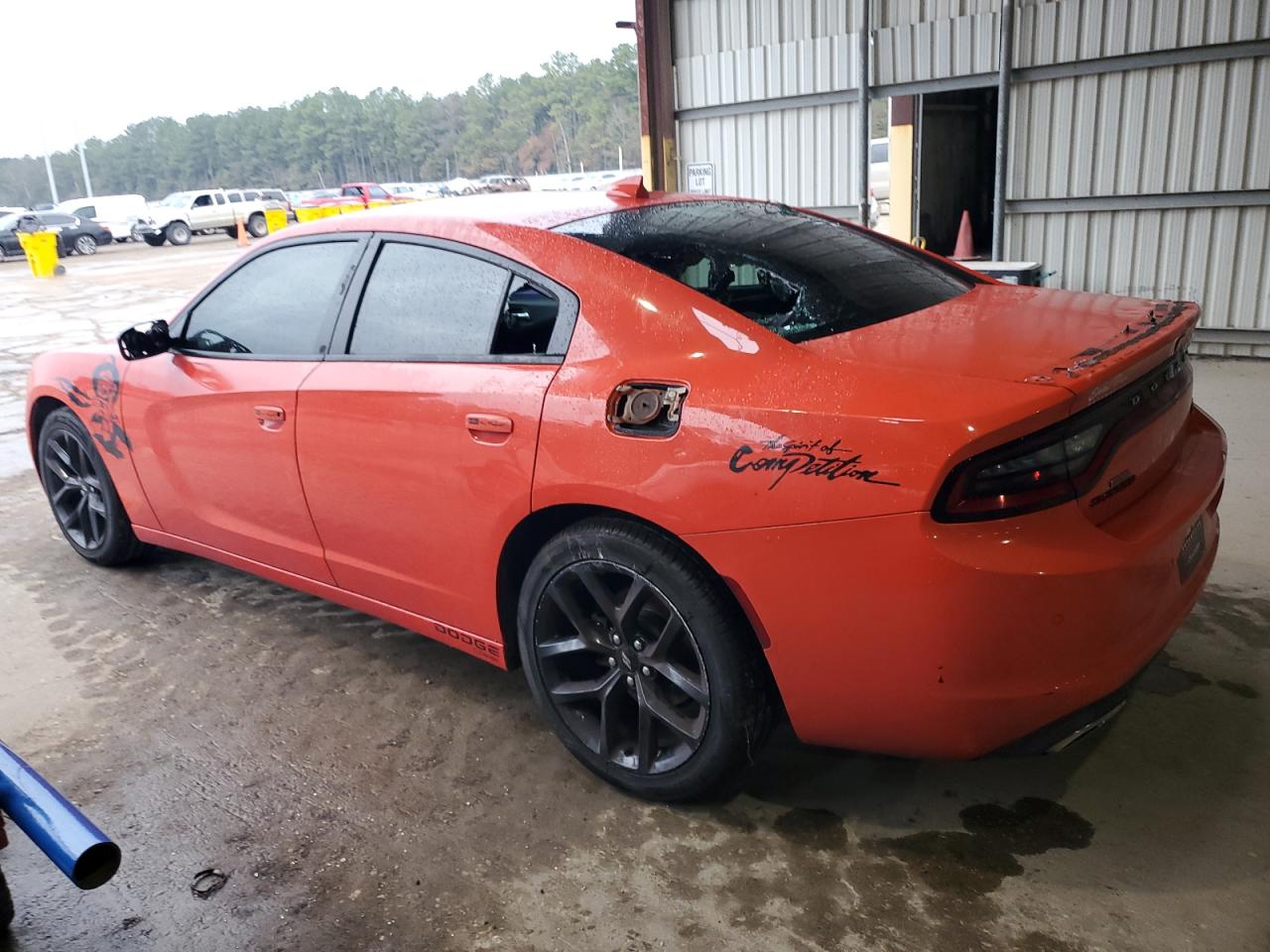 2019 Dodge Charger VIN 2C3CDXBG1KH572296 Copart auction photo, vandalism damage thumbnail 2
