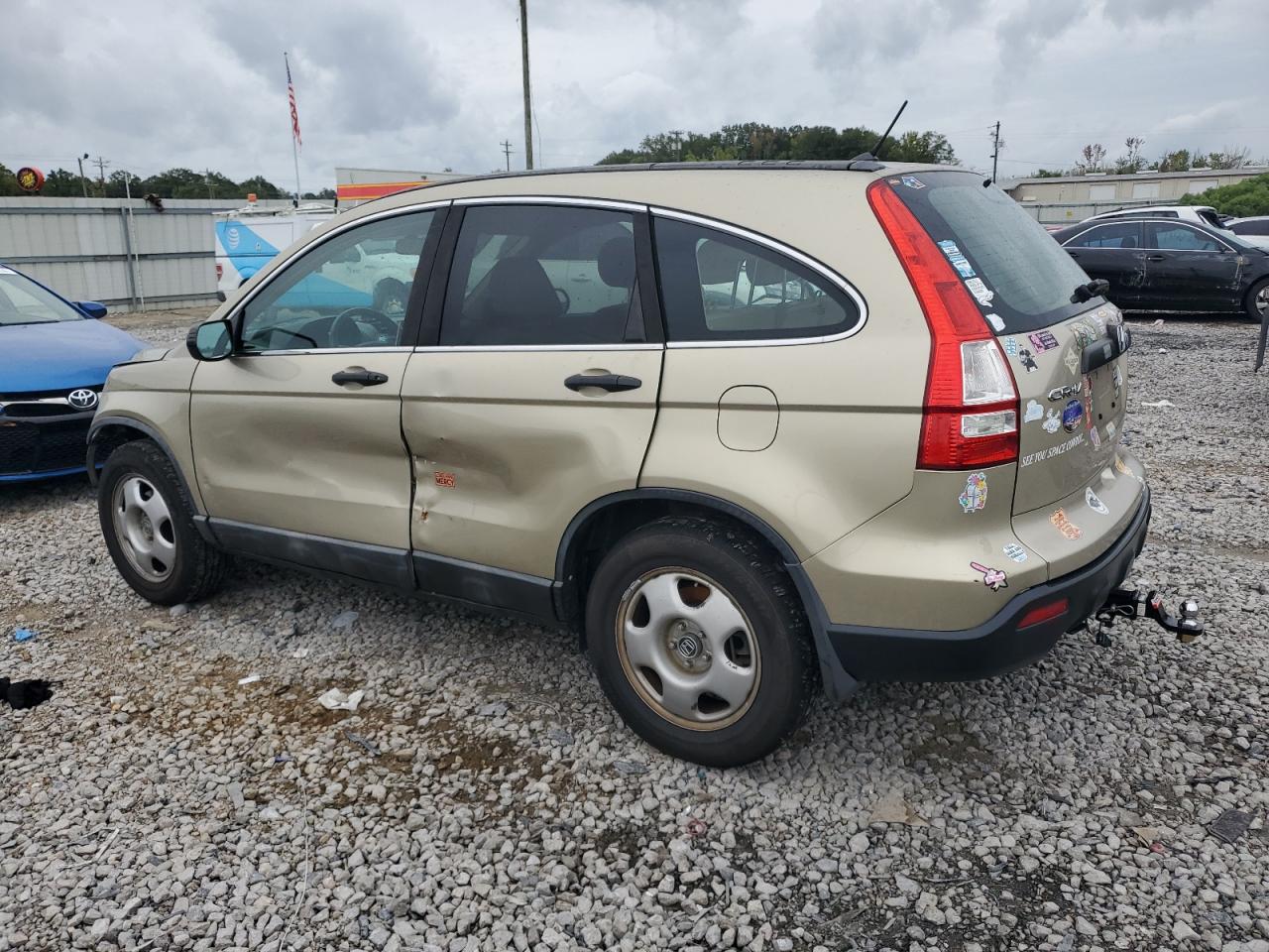2009 Honda CR-V VIN 5J6RE38309L013670 Copart auction photo, front end / side damage thumbnail 2