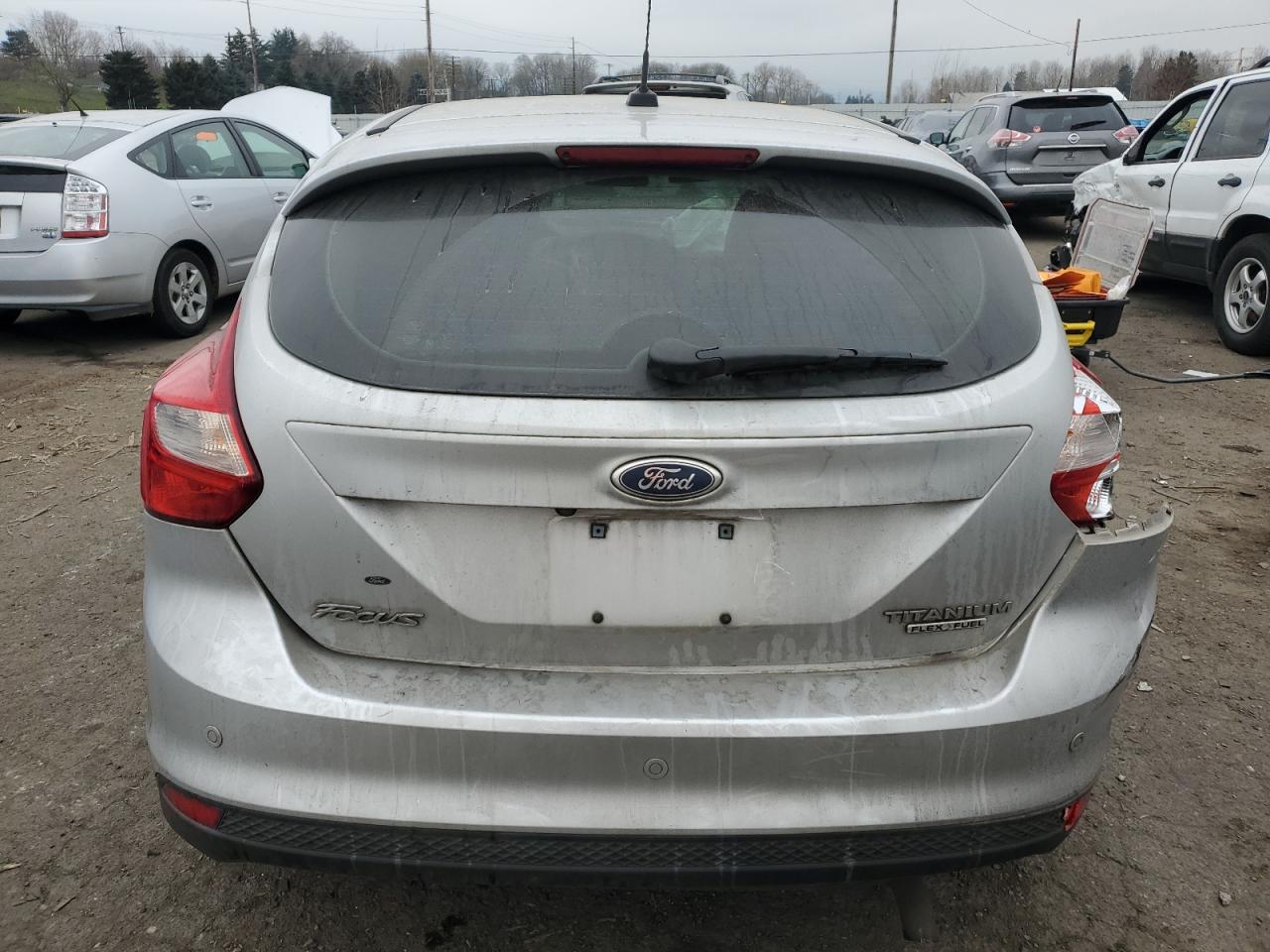 2014 Ford Focus VIN 1FADP3N24EL298010 Copart auction photo, side / all over damage thumbnail 6