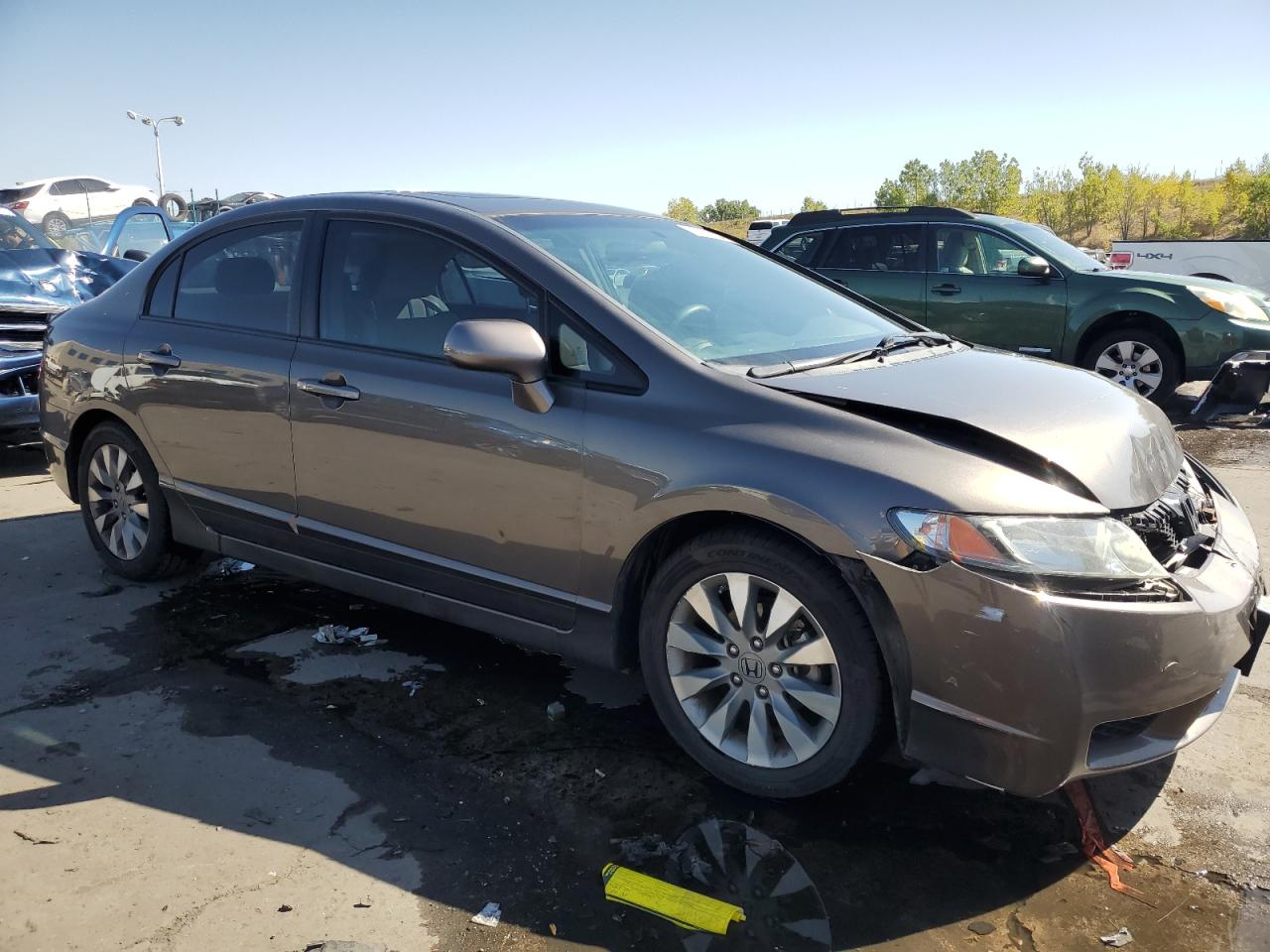 2010 Honda Civic VIN 19XFA1F81AE062896 Copart auction photo, front end / side damage thumbnail 4