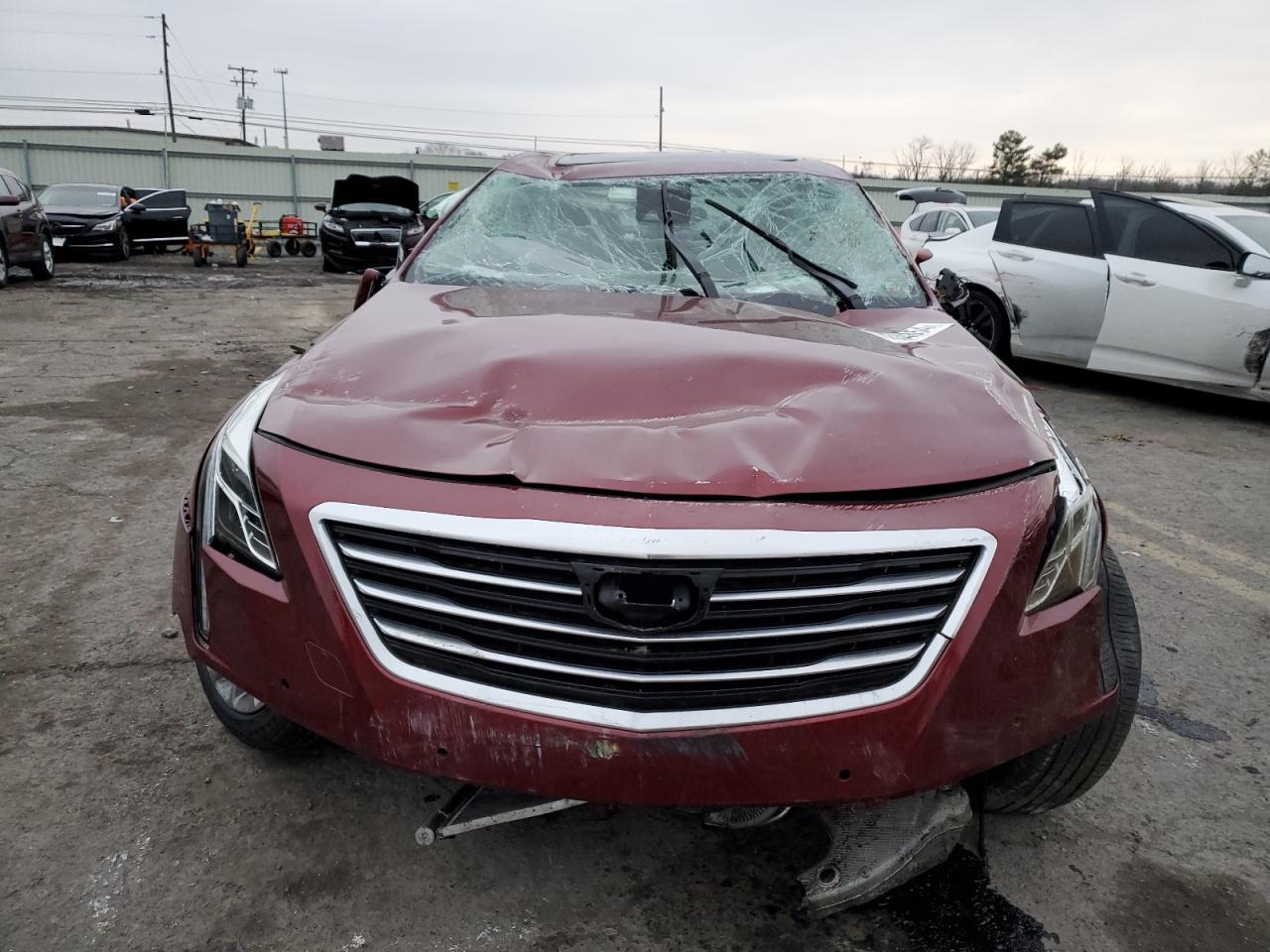 2017 Cadillac CT6 VIN 1G6KB5RS3HU194339 Copart auction photo, front end / top/roof damage thumbnail 5