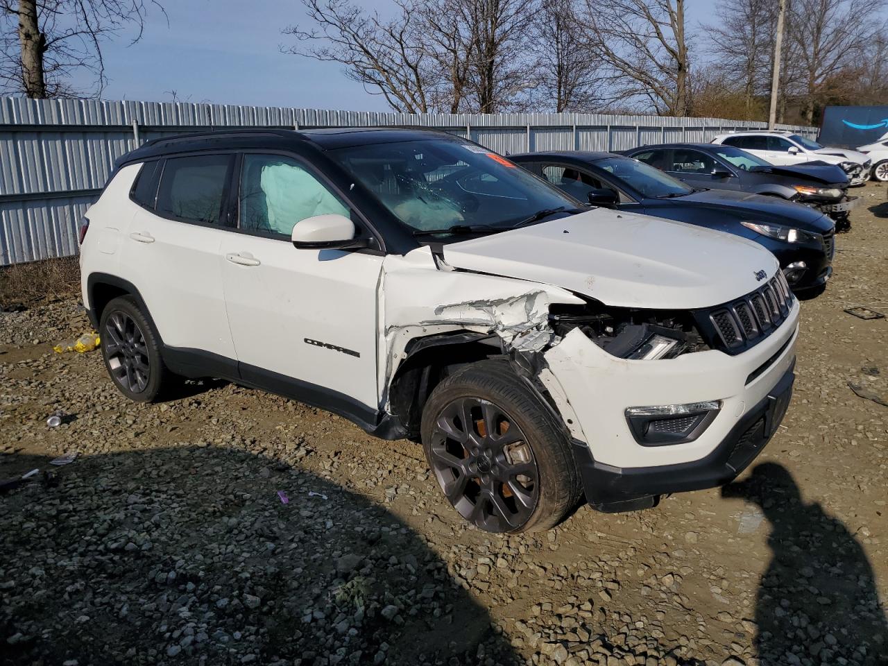 2020 Jeep Compass VIN 3C4NJDCBXLT216324 Copart auction photo, front end damage thumbnail 4