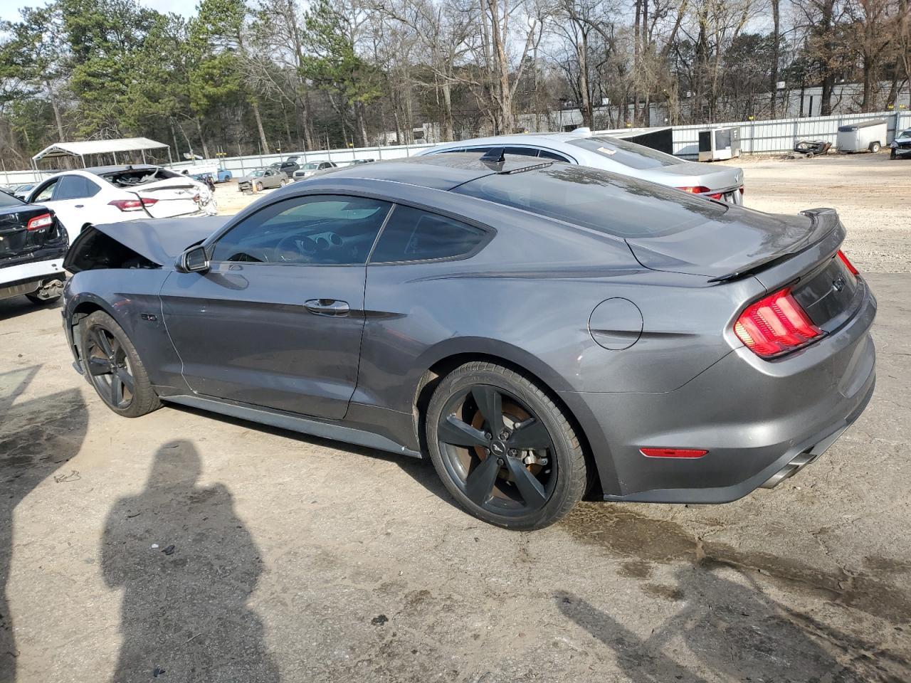2022 Ford Mustang VIN 1FA6P8CF9N5110808 Copart auction photo, front end damage thumbnail 2