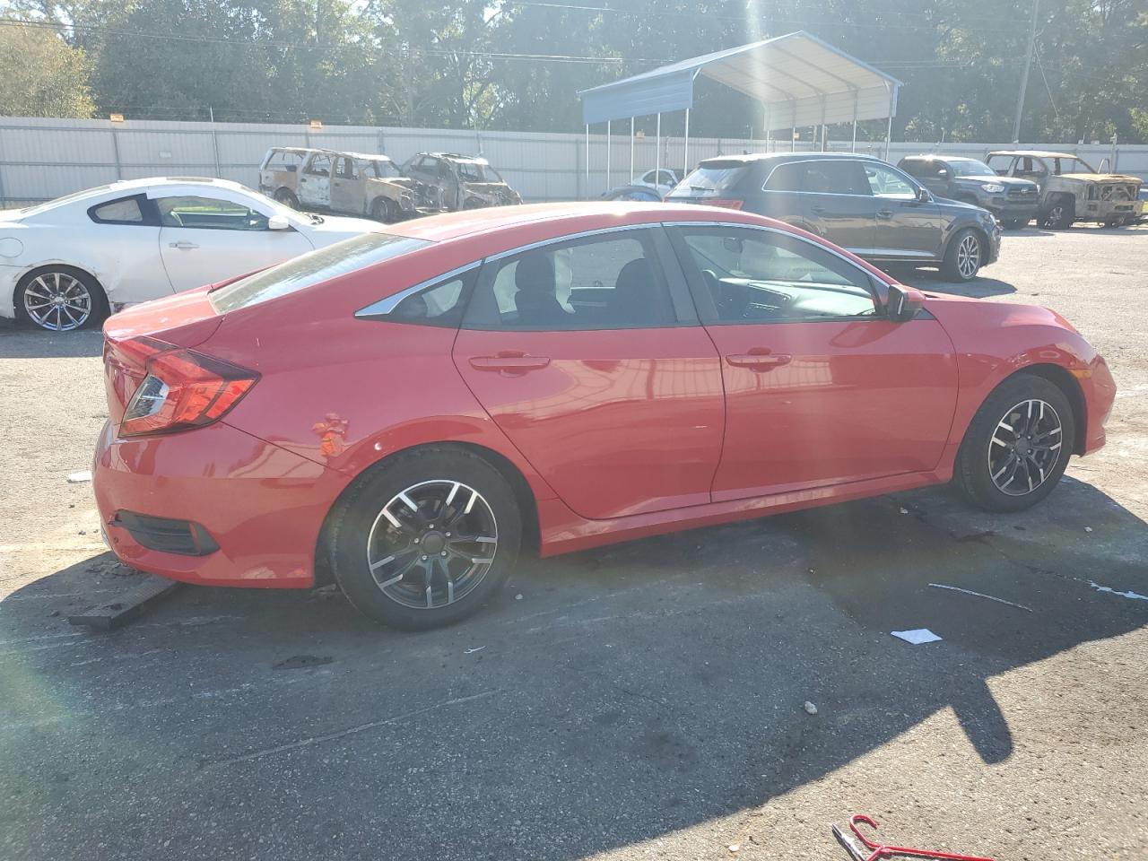 2020 Honda Civic VIN 2HGFC2F63LH559794 Copart auction photo, side / rear end damage thumbnail 3