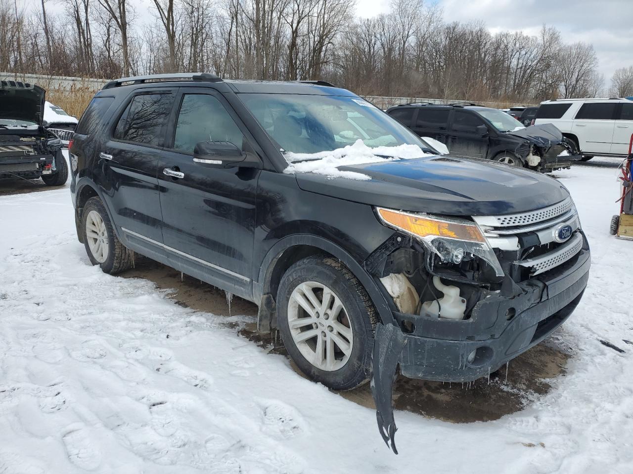 2014 Ford Explorer VIN 1FM5K8D86EGC29114 Copart auction photo, front end damage thumbnail 4