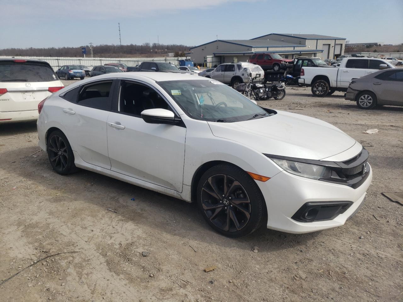 2019 Honda Civic VIN 19XFC2F84KE049982 Copart auction photo, side / rear end damage thumbnail 4