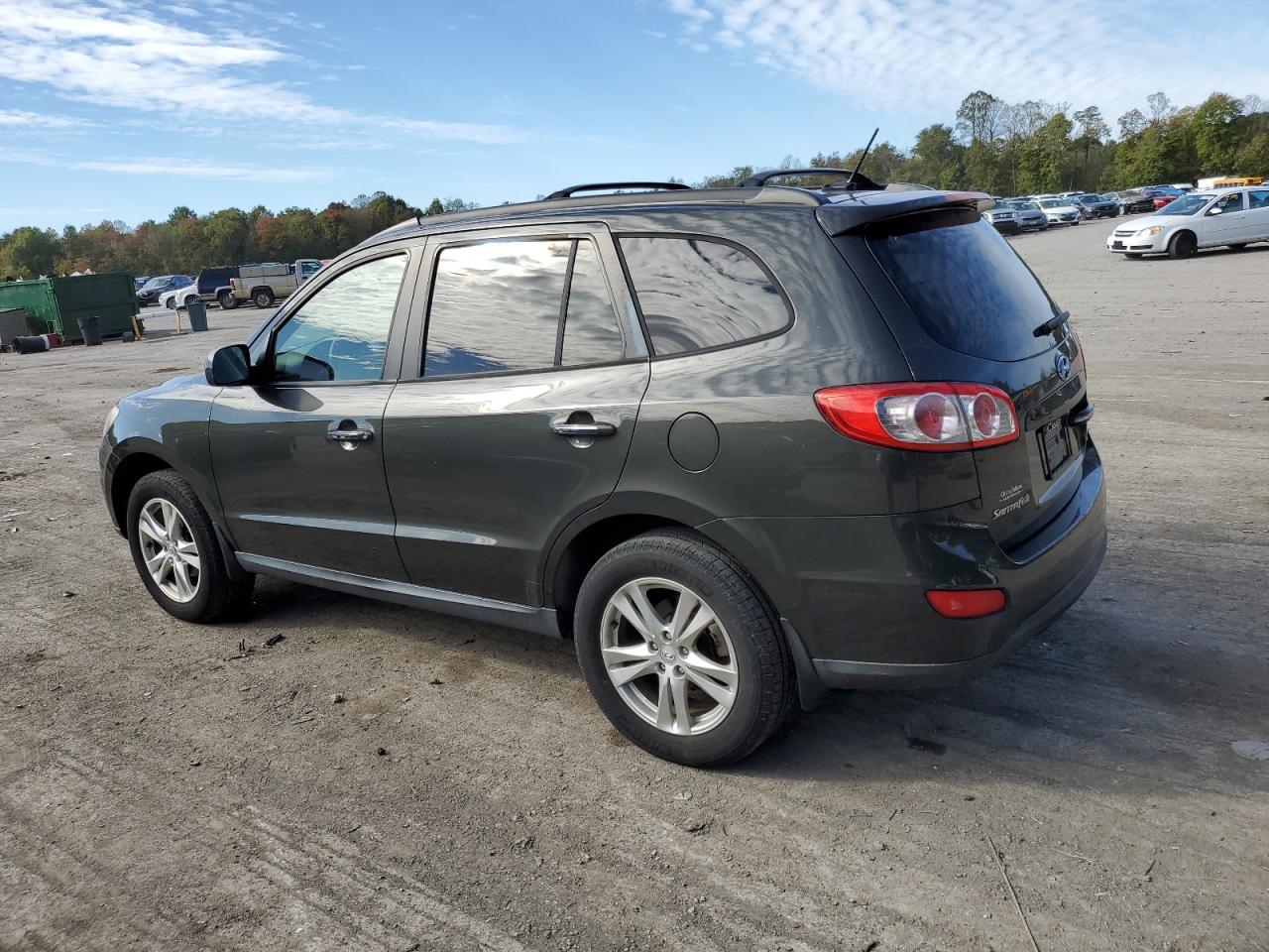 2012 Hyundai Santa Fe VIN 5XYZKDAG3CG151479 Copart auction photo, side / rear end damage thumbnail 2