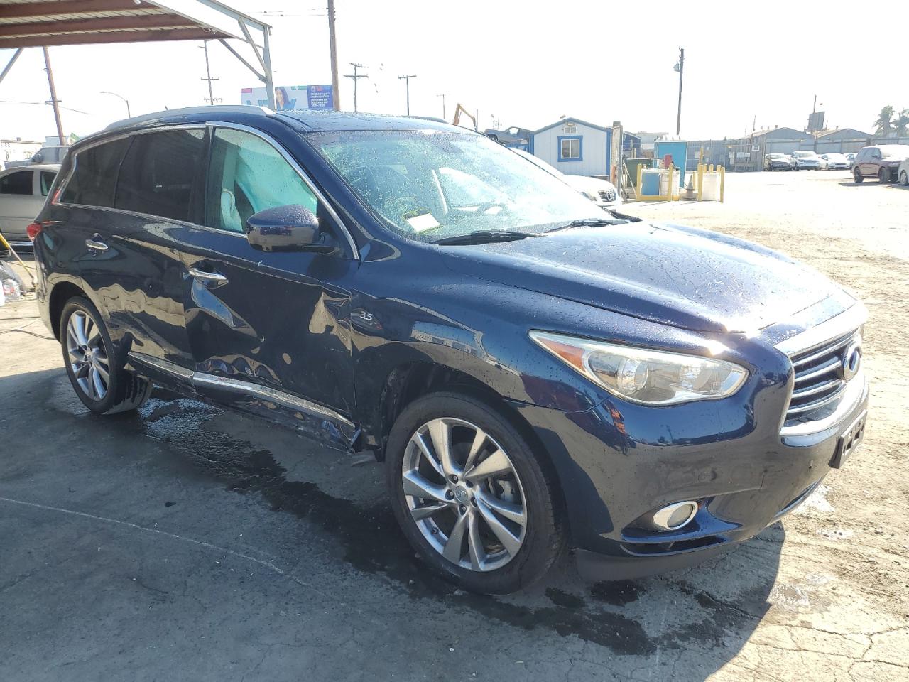 2015 Infiniti QX60 VIN 5N1AL0MN4FC521291 Copart auction photo, side damage thumbnail 4