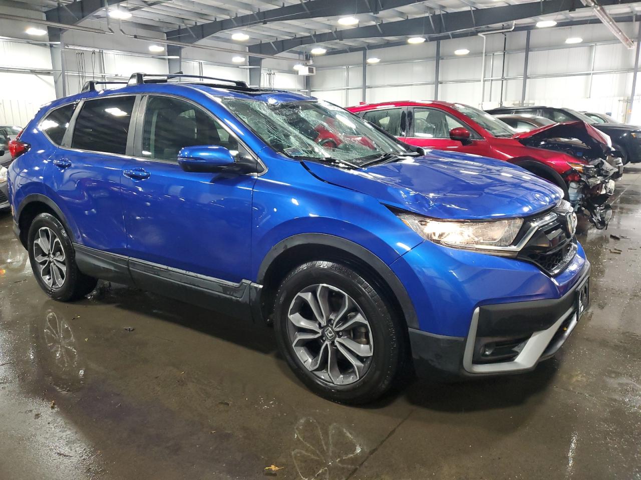 2020 Honda CR-V VIN 7FARW2H56LE013248 Copart auction photo, front end / top/roof damage thumbnail 4