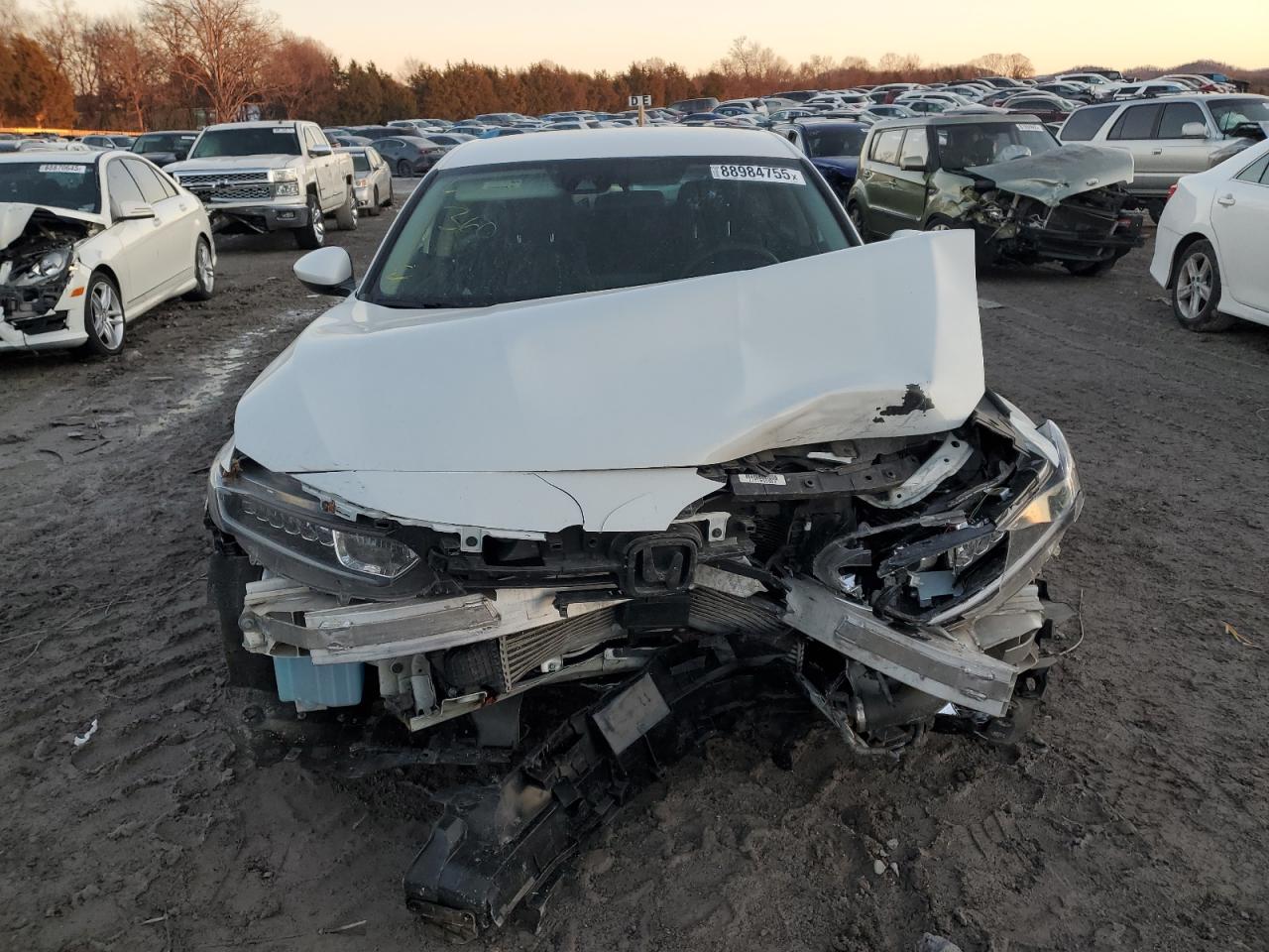 2021 Honda Accord VIN 1HGCV1F18MA039974 Copart auction photo, front end damage thumbnail 5