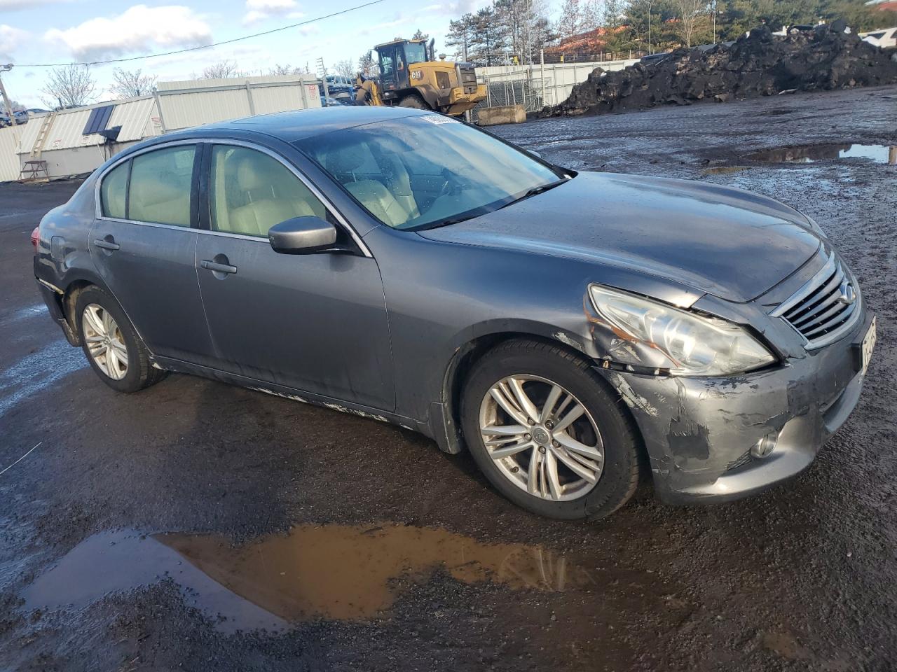 2012 Infiniti G VIN JN1DV6AR6CM861797 Copart auction photo, rear end / front end damage thumbnail 4