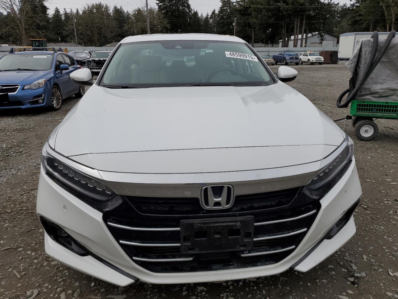 2021 Honda Accord VIN 1HGCV1F55MA120921 Copart auction photo, side damage thumbnail 5